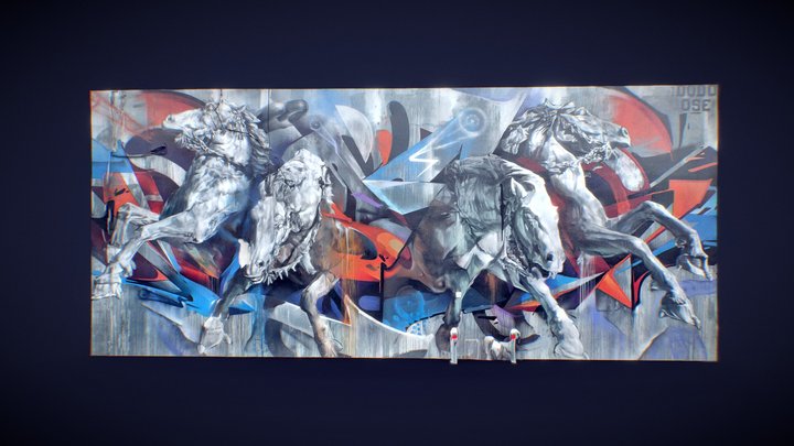 Day 22 - 1 Scan A Day -  Montreal Mural 3D Model