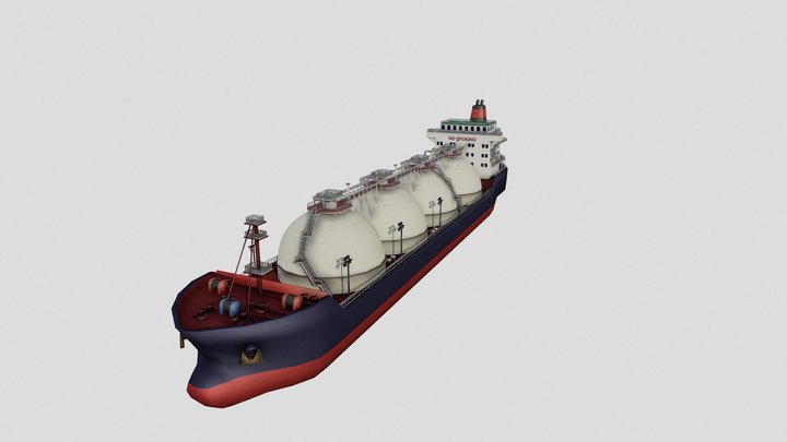 Pressurized & Refrigerated Tanker 3D Model