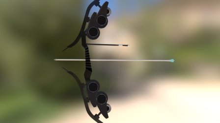 Tron Stylized Bow 3D Model