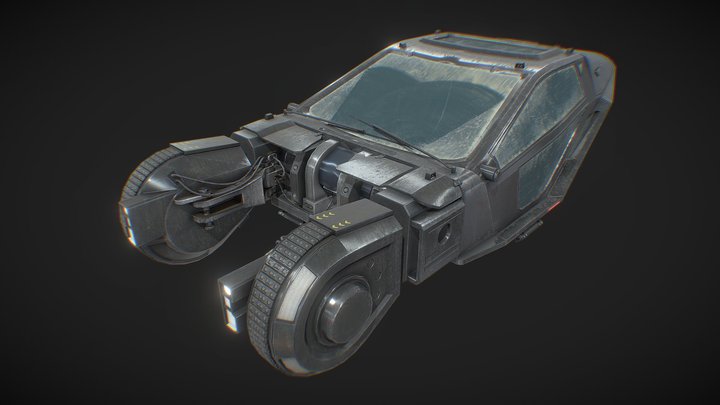 Cyberpunk Car 3D Model