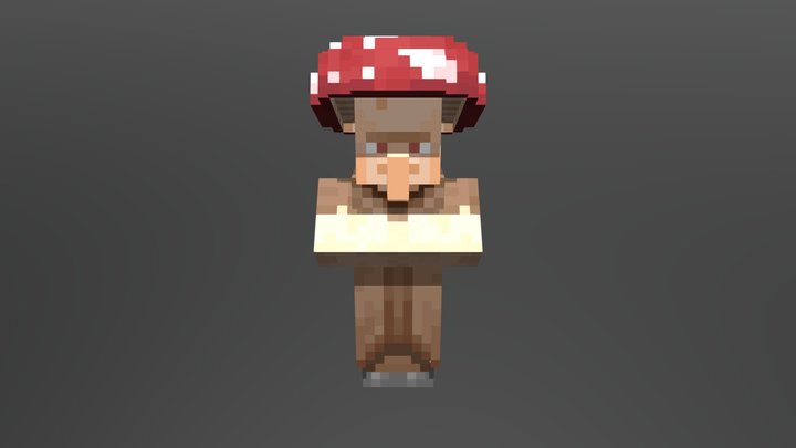 Mushroom Vilager 3D Model