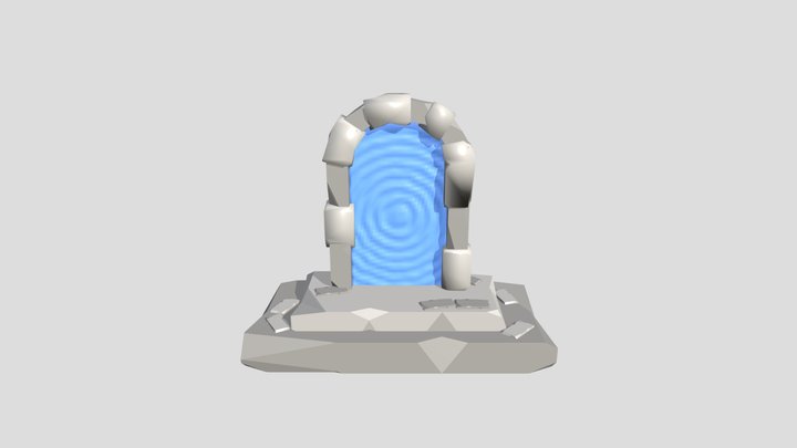 Portal low poly 3D Model