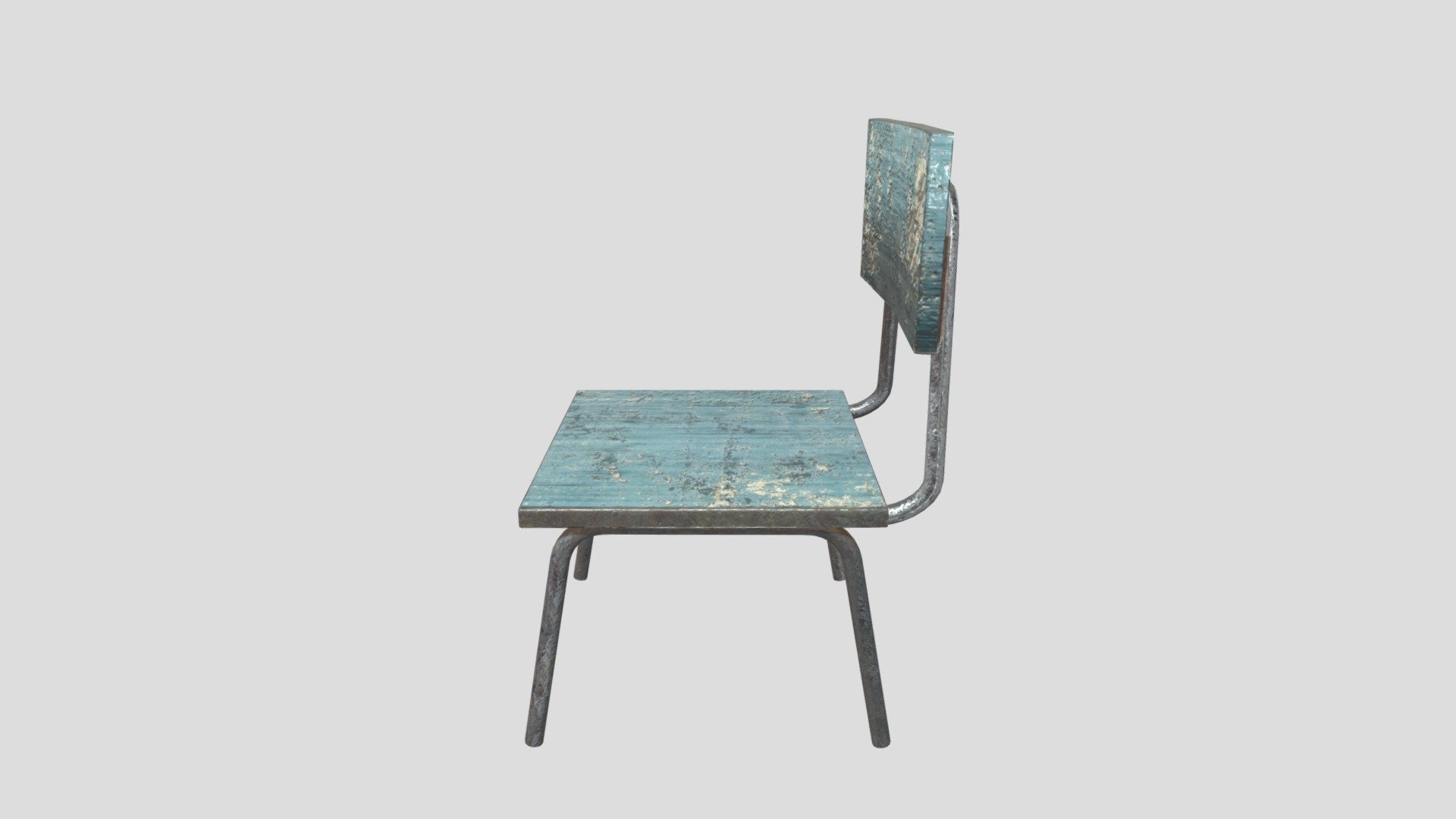 Old wooden school chair