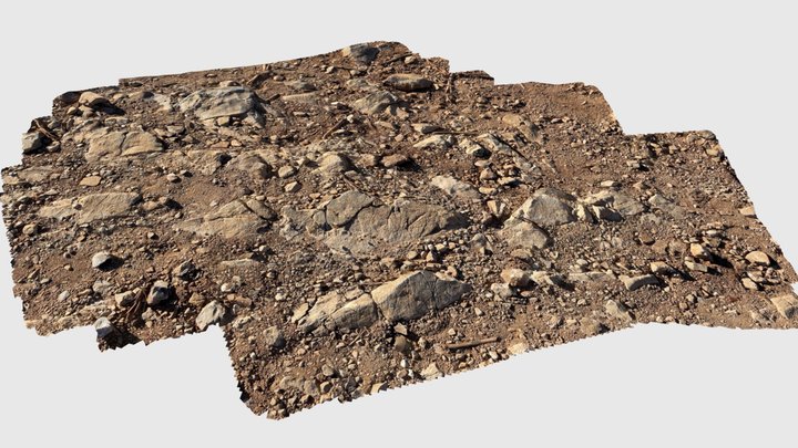 Affleurement observé entre La Chaume et Le Mont 3D Model