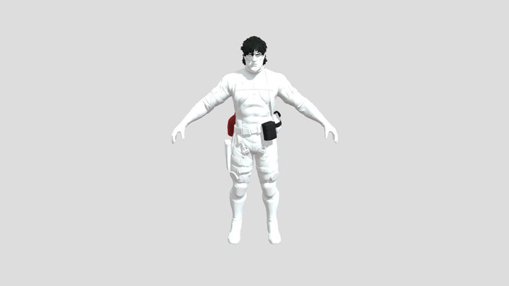Solid Snake - MGS W TEXTURES - READ DESCRIPTION 3D Model