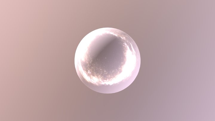 just a white glossy sphere 3D Model