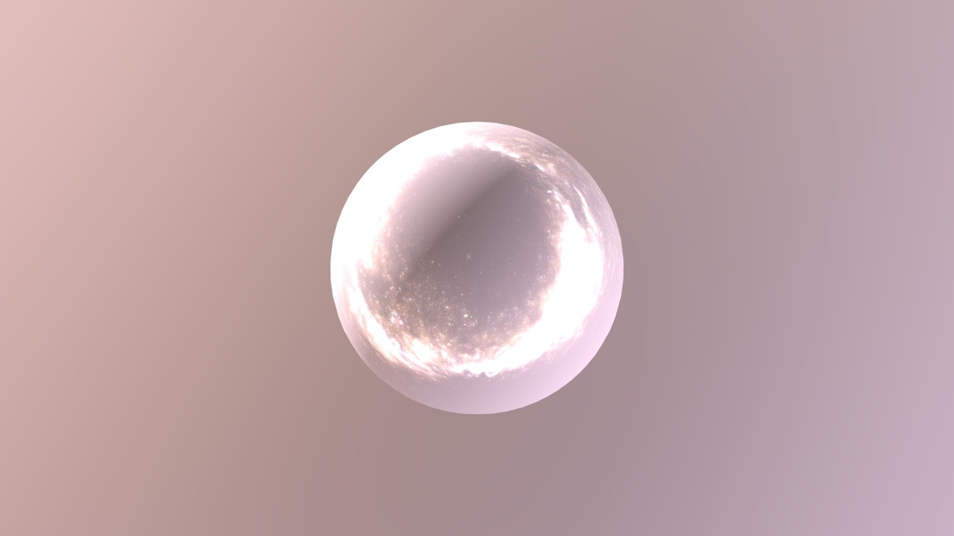 just a white glossy sphere