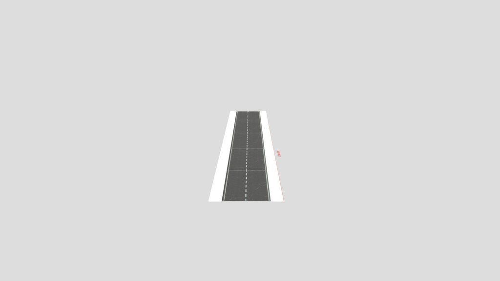 Street And Sidewalk With Curves
