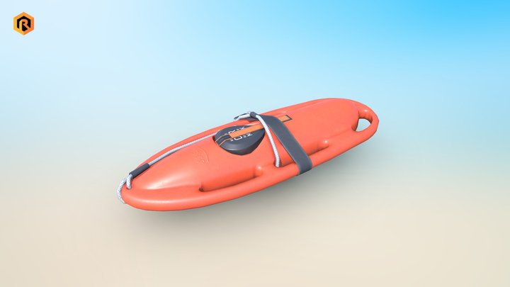 Lifeguard Rescue Buoy 3D Model