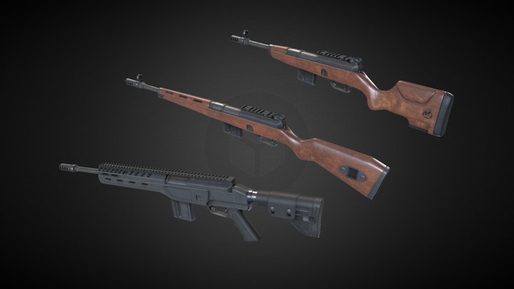 HK SL7 Rifle 3D Model