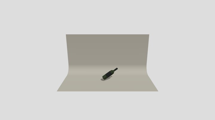 Wine Bottle 3D Model