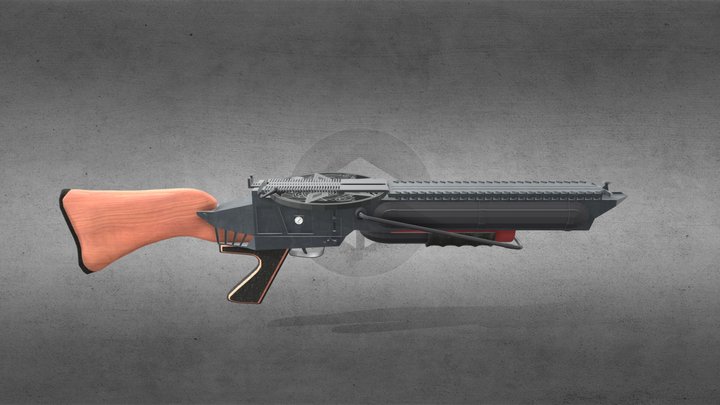 shuriken gun 3D Model