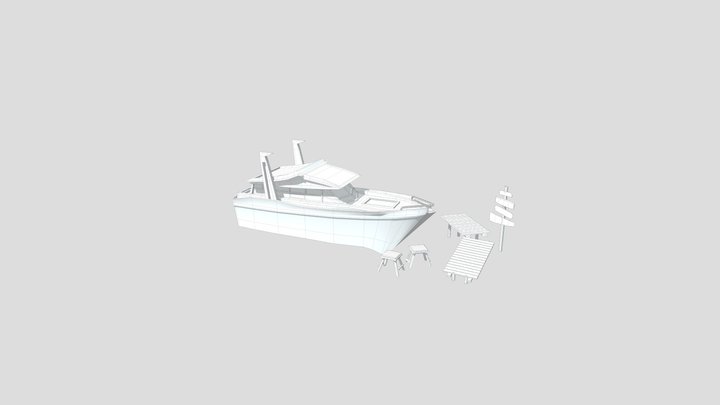 by the ocean Unwrap 3 + model 1 3D Model