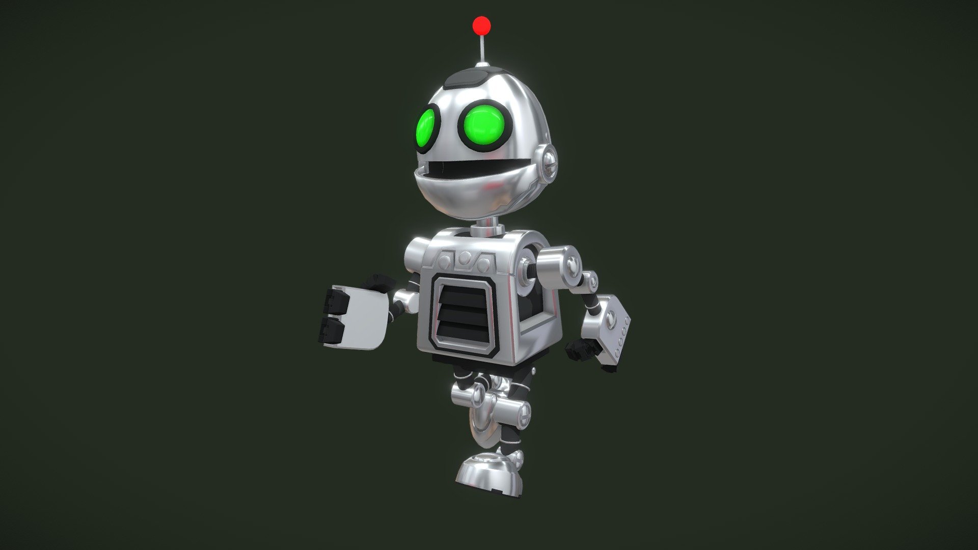 Rigged & Animated Clank - 3d Model By Nachduran30 [9115458] - Sketchfab