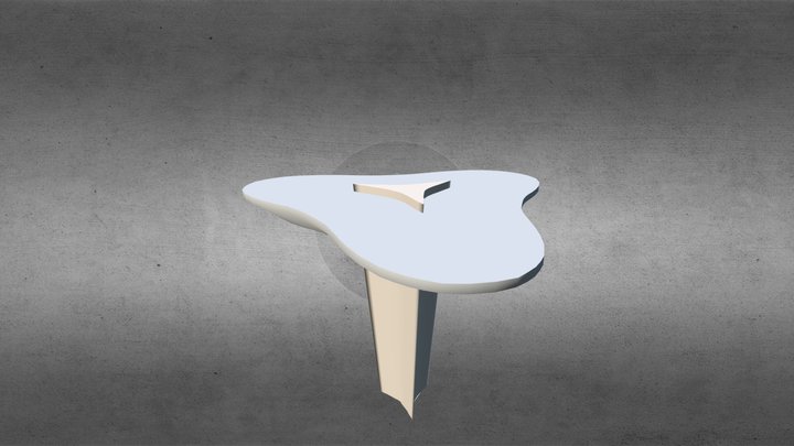 Avant garde high bar table 3D Model