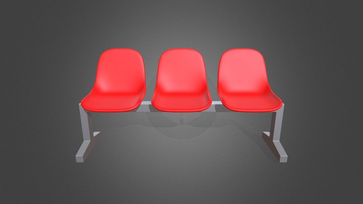 Public chair design 3D Model