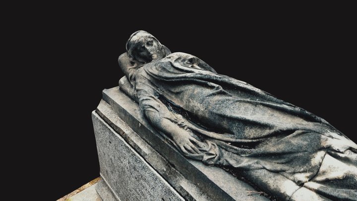 Tombe au cimetière Montparnasse - Paris 3D Model