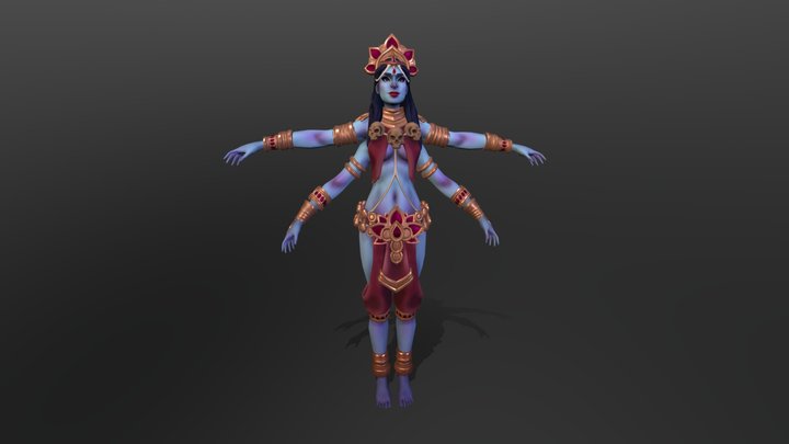 Godess Kali Character 3D Model 3D Model