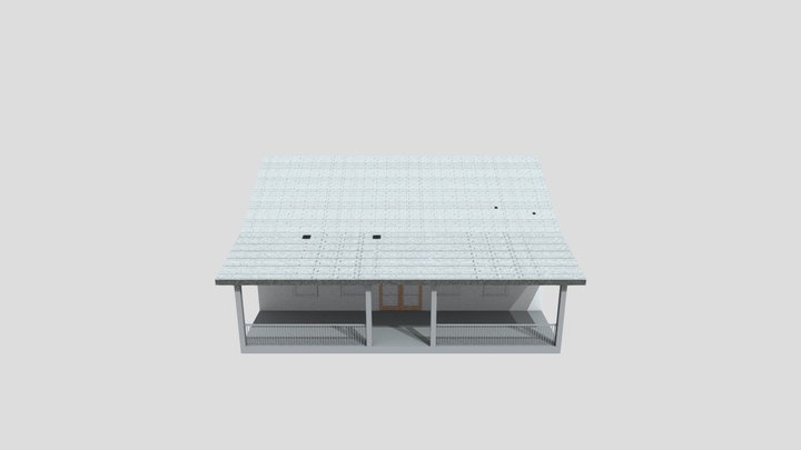 Smart House Kit With Porch 3D Model
