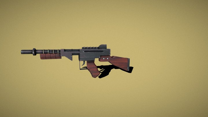 Lowpoly-gun 3D Model