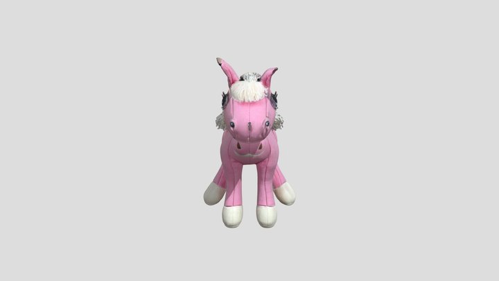 Plush Pink Pony Horse