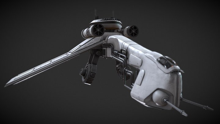 Star Wars LAAT-C Gunship 3D Model