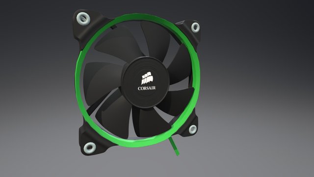 Corsair Fan 3D Model
