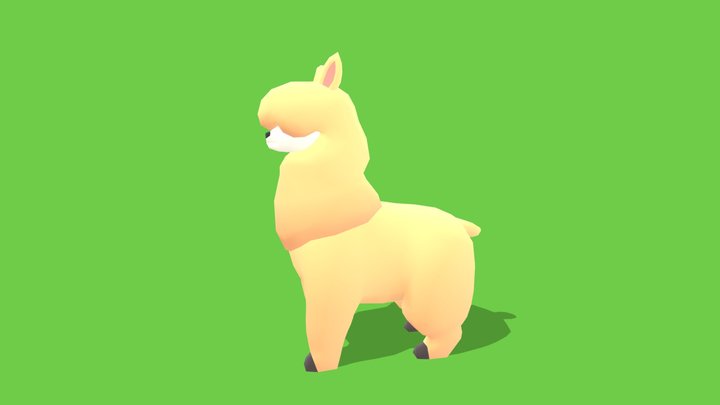 Llama - Animated Low Poly – Free 3D Model STL