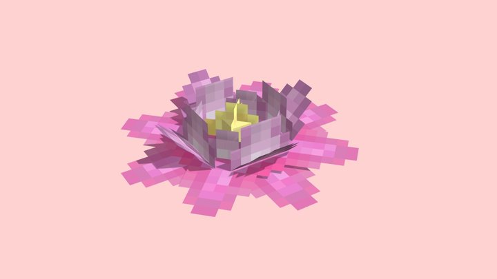 Lotus Flower Hat (Minecraft Item) 3D Model