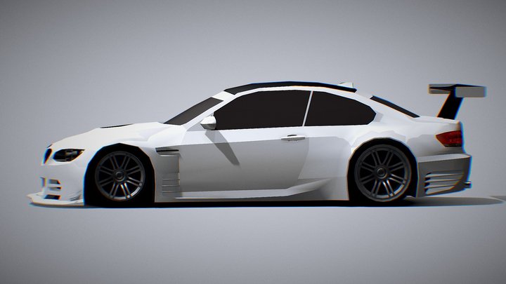 BMW E92 GTR Free | Low Poly