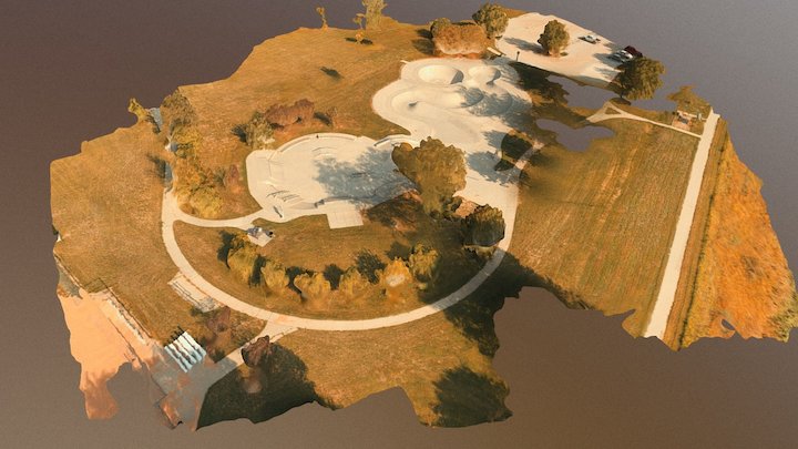 Roberts Skate Park in Omaha, Nebraska 3D Model