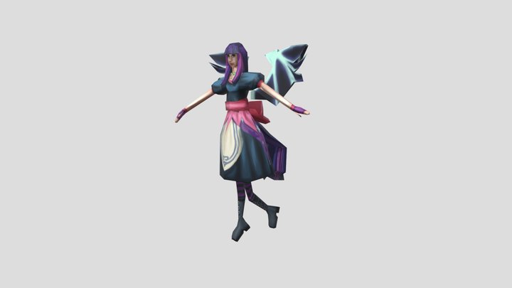 Alice and Twilight Sparkle Mash Up Low Poly 3D Model