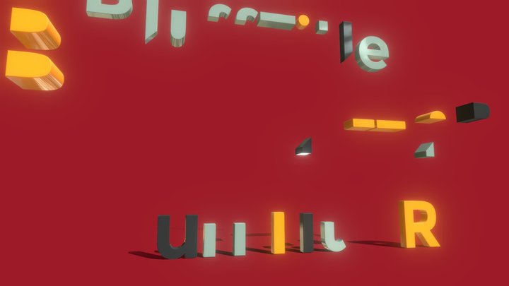 Font glyph construction – Modello 3D gratuito STL