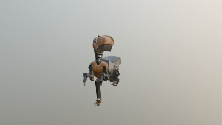 Robo Raptor Walk 3D Model