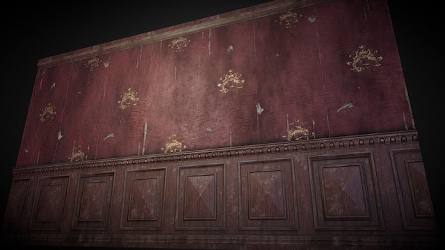 Old classic wall 3D Model