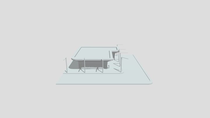 Cyberpunk Pub Sketchfab Export 3D Model