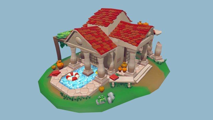 DAE Villages - Greek Bathhouse 3D Model