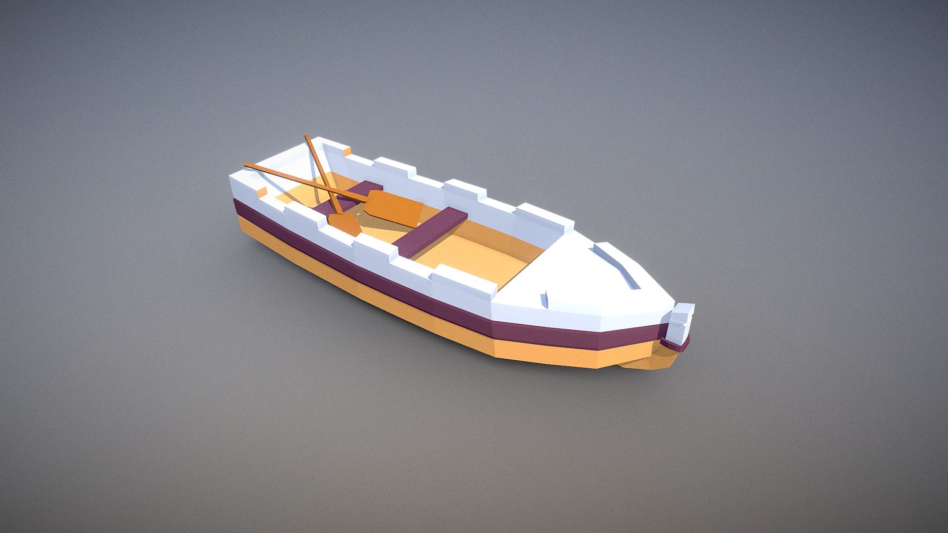 Low Poly Canoe