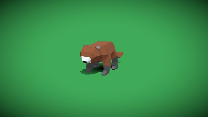 Red panda 3D Model