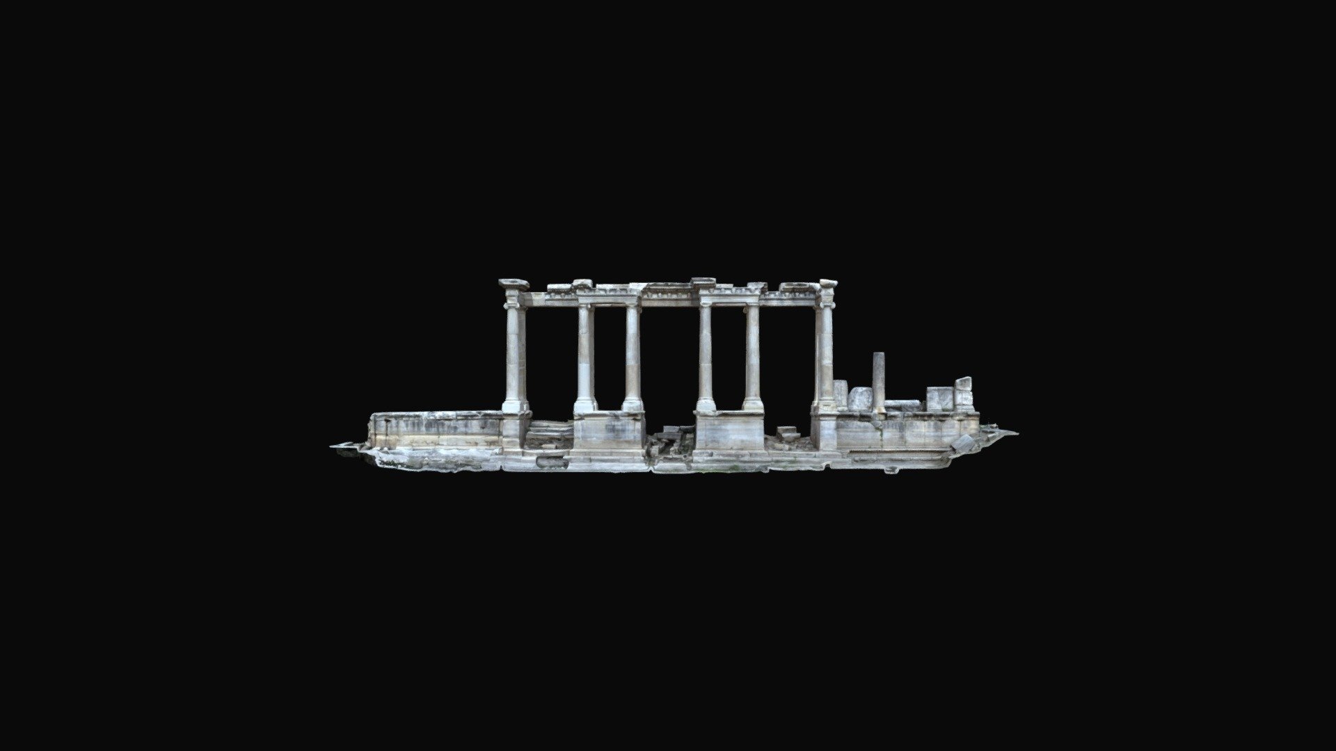 Propylon, extant remains including anastylosis - 3D model by pstinson ...