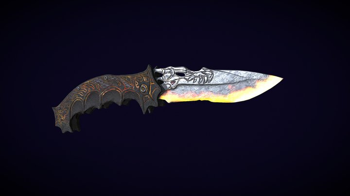 Dragon Knife 3D Model