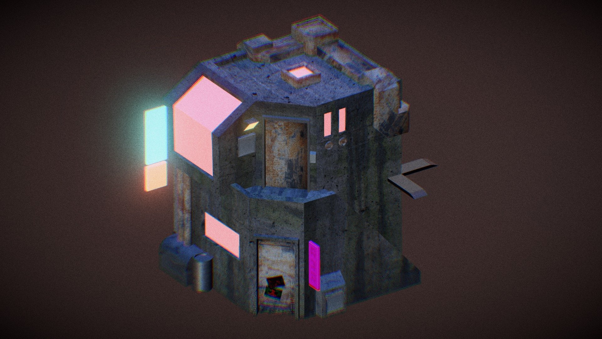 Cyberpunk Brutalist Club - Download Free 3D model by cwtor [911f711 ...