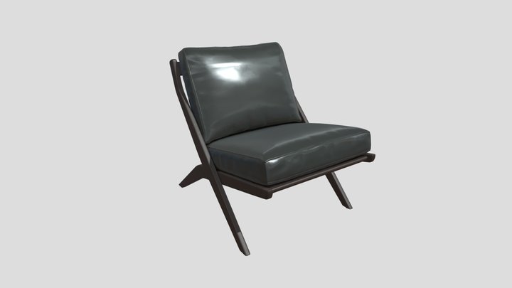 Comfortable Leather Chair 3D Model