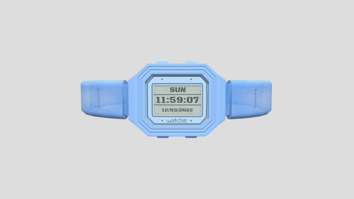 Digital Watch 3D Model