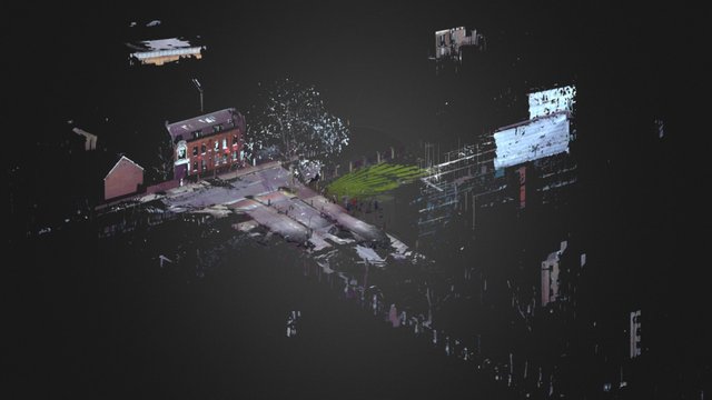 3D Point Cloud of a London Street 3D Model
