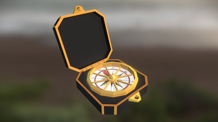 Pirate Compass 3D Model