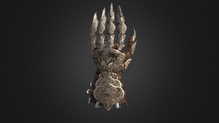 Gauntlet Of The Motivated Artist 3D Model