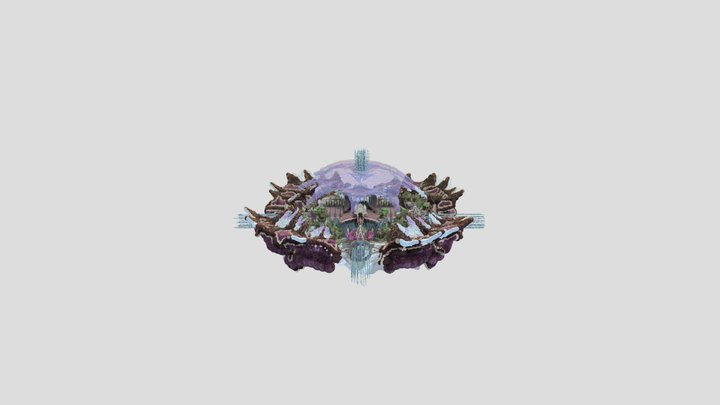 Air castle Minecraft schematic 3D Model