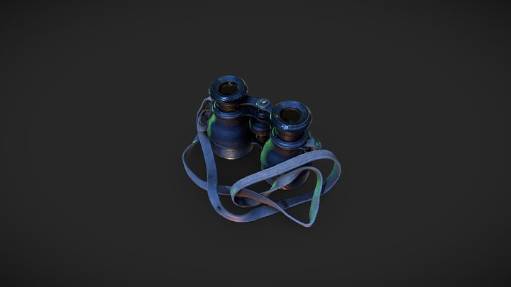 Fernglas Spyglas 3D Scan 3D Model