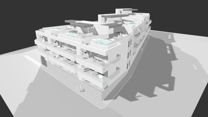 Anteproyecto 21 viviendas en Estepa 3D Model